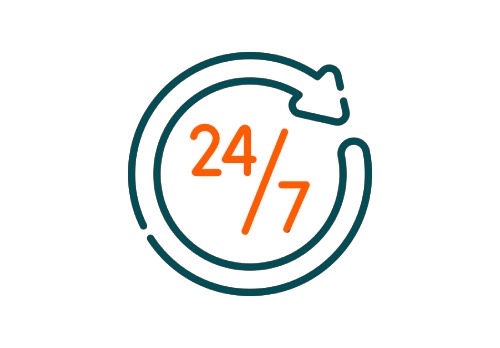 ouverture 24h/24 et 7J/7